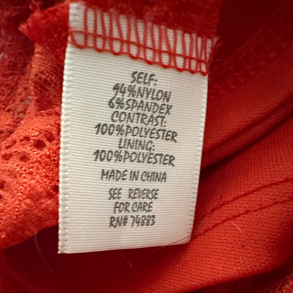 Women's Adiva Sleeveless Orange/Reddish
Lace Top & Tank Size Medium - Picture 5 of 6
